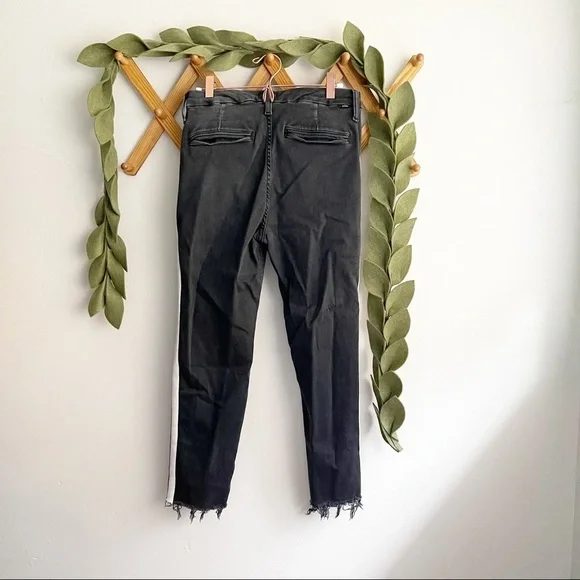 Mother Jeans The Shaker Prep Fray Dear Black Racer